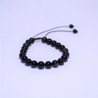 Bracelet obsidienne doree i19 3 