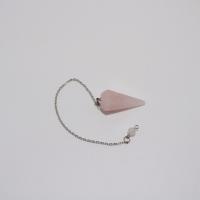 I83 pendule cone quartz rose 2 