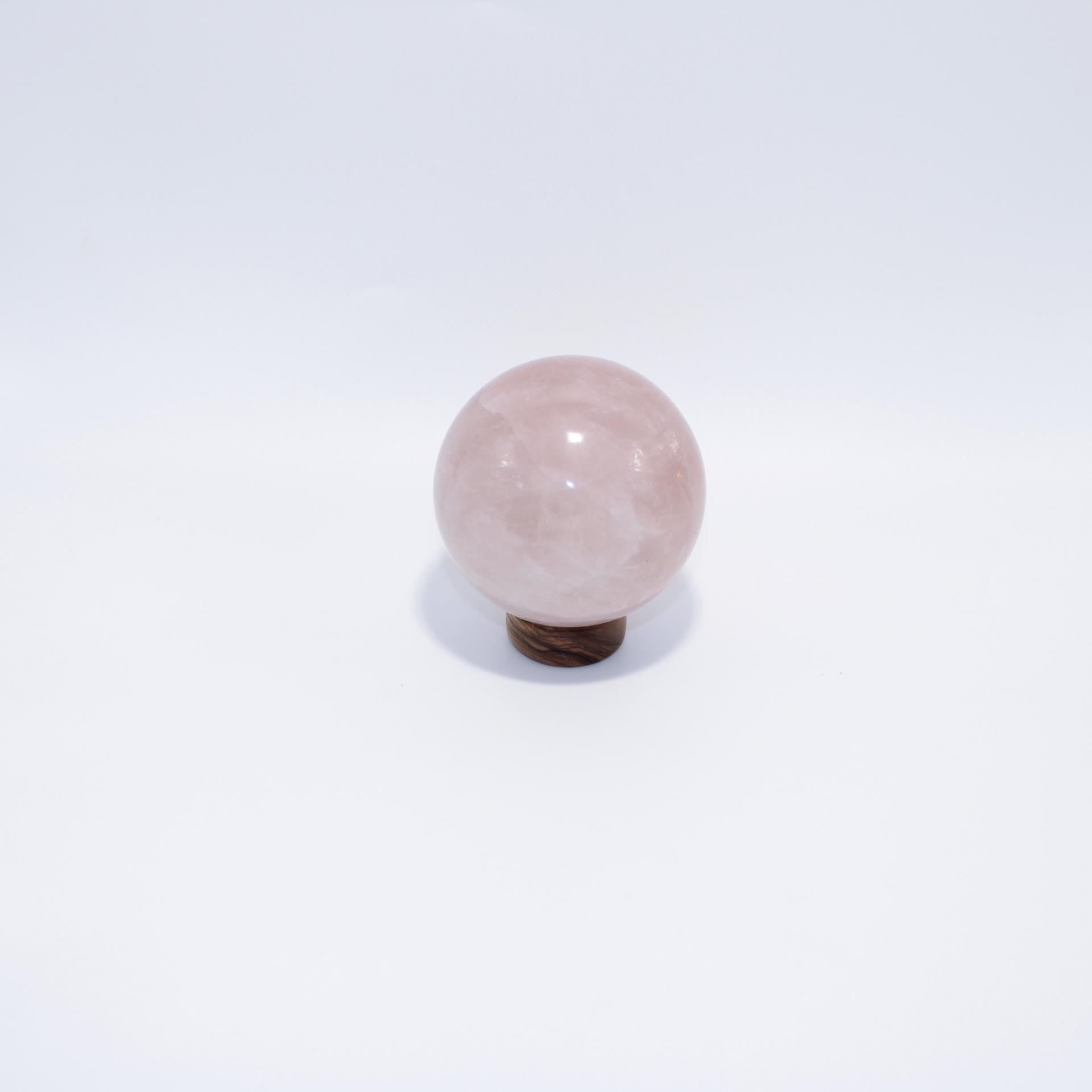 J10 sphere quartz rose 4 