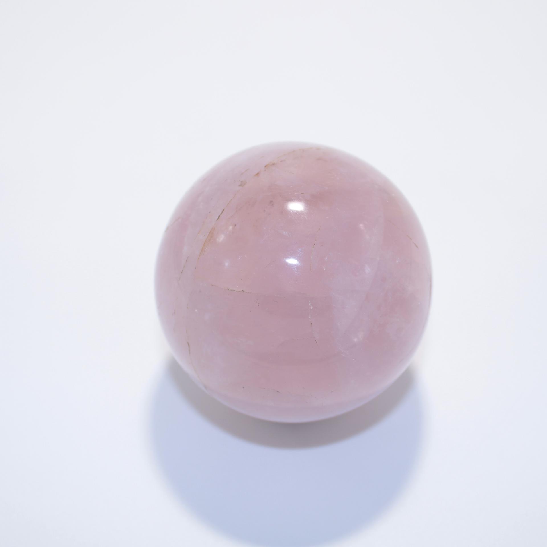 J12 sphere quartz rose 3 