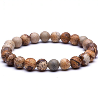 Bracelet Énergétique Jaspe foret lessence aux 1000 pendules